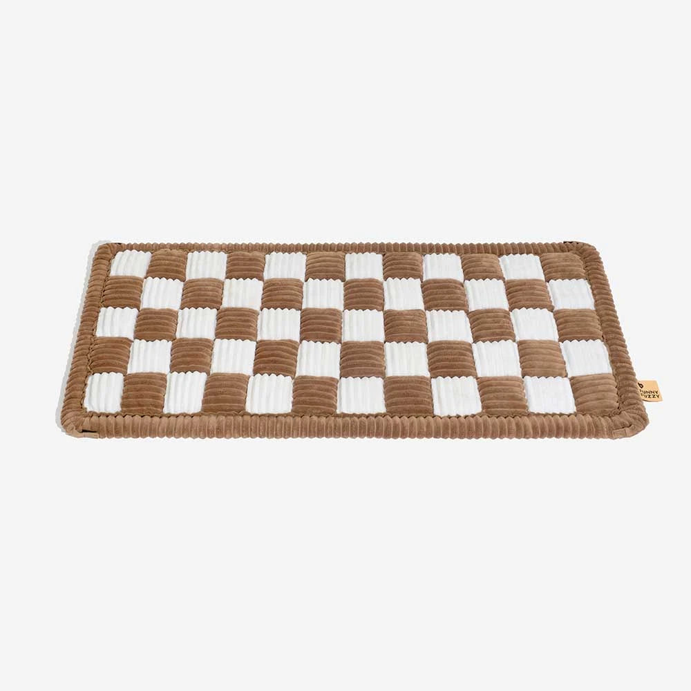 Cosy Plaid Non-Slip Dog Bed Mat for Car Seat Extender