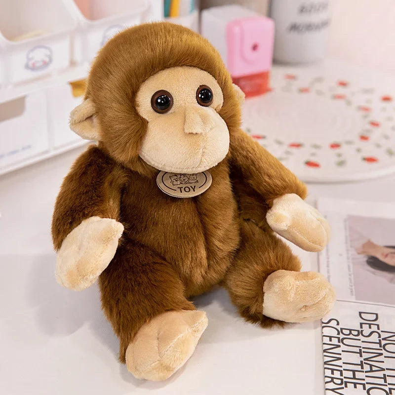 Monkey Doll Funny Plush Toys Soft Wild Animals Appease Doll Creative Birthday Gift