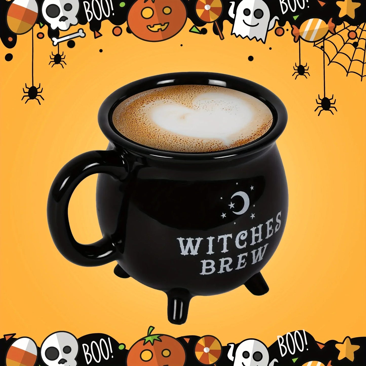 Witch Brew Coffee Mug,350ml/ 11.8oz Ceramic Coffee Cup, Water Cups,Summer Winter Drinkware,Birthday Gifts,Halloween Gift