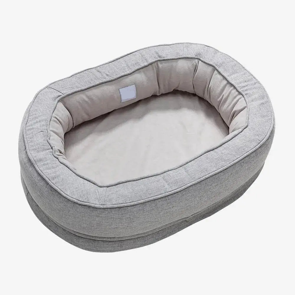 Orthopedic Calming Dog Bed – Washable Waterproof Donut Bed for Puppies & Large Dogs