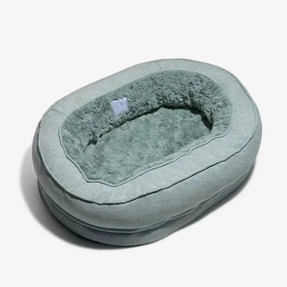 Orthopedic Calming Dog Bed – Washable Waterproof Donut Bed for Puppies & Large Dogs
