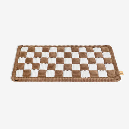Cosy Plaid Non-Slip Dog Bed Mat for Car Seat Extender