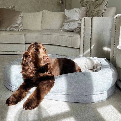 Orthopedic Calming Dog Bed – Washable Waterproof Donut Bed for Puppies & Large Dogs