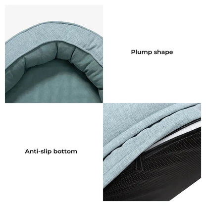 Orthopedic Calming Dog Bed – Washable Waterproof Donut Bed for Puppies & Large Dogs