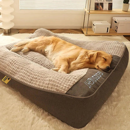 Orthopedic Large Dog Cushion Bed – Washable, Supportive XL–3XL Bed for Big Breeds