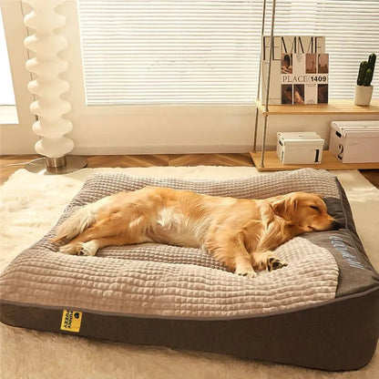 Orthopedic Large Dog Cushion Bed – Washable, Supportive XL–3XL Bed for Big Breeds