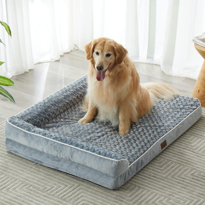 Orthopedic Memory Foam Dog Bed – Waterproof & Washable Sofa for Large Dogs (XL–3XL)