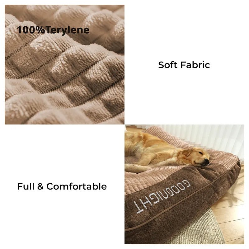 Orthopedic Large Dog Cushion Bed – Washable, Supportive XL–3XL Bed for Big Breeds