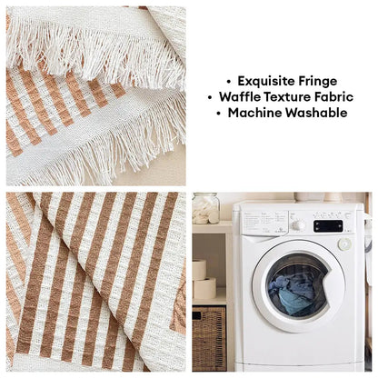 Waffle Texture Fabric Breathable Skin-Friendly Furniture Decorative Couch Cover - FUNNYFUZZY