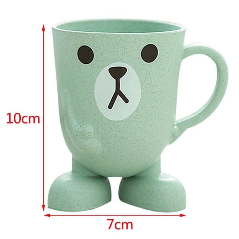 Cute Cat Mouthwash mug Toothbrush Cup Home Travel Cartoon Thickened Wash Cup