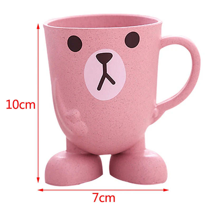 Cute Cat Mouthwash mug Toothbrush Cup Home Travel Cartoon Thickened Wash Cup