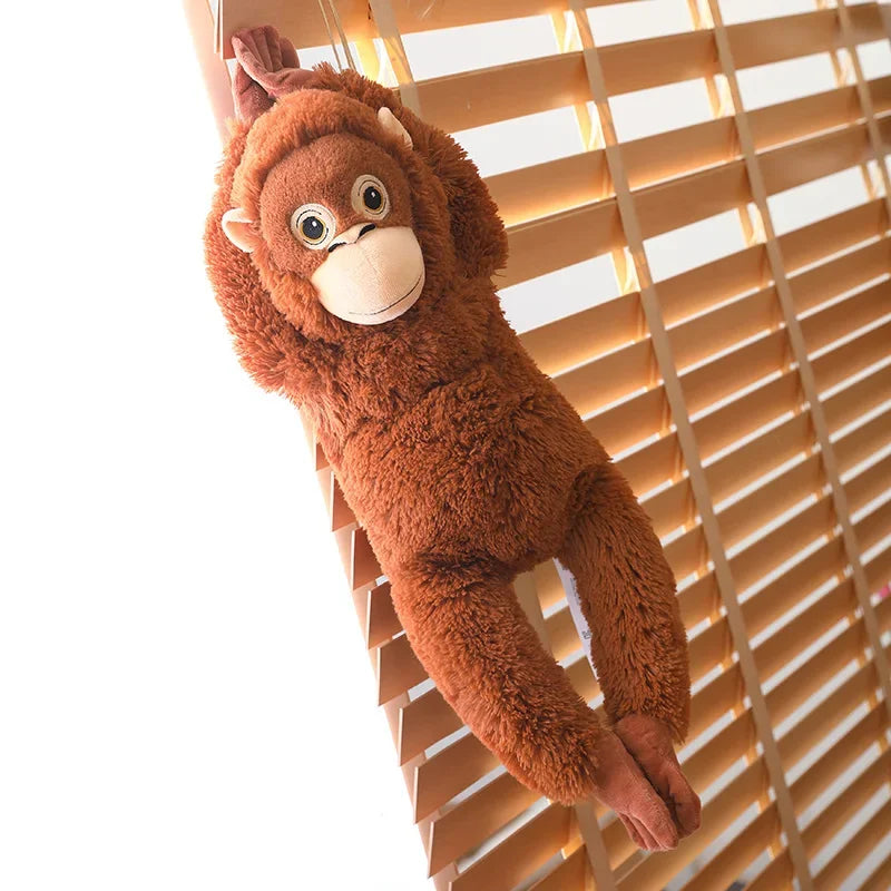 Cartoon Gorilla Plush Toy Chimpanzees Monkey Soft Stuffed Doll Backpack Car Bag Room Decor Kid Gift
