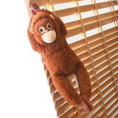Cartoon Gorilla Plush Toy Chimpanzees Monkey Soft Stuffed Doll Backpack Car Bag Room Decor Kid Gift