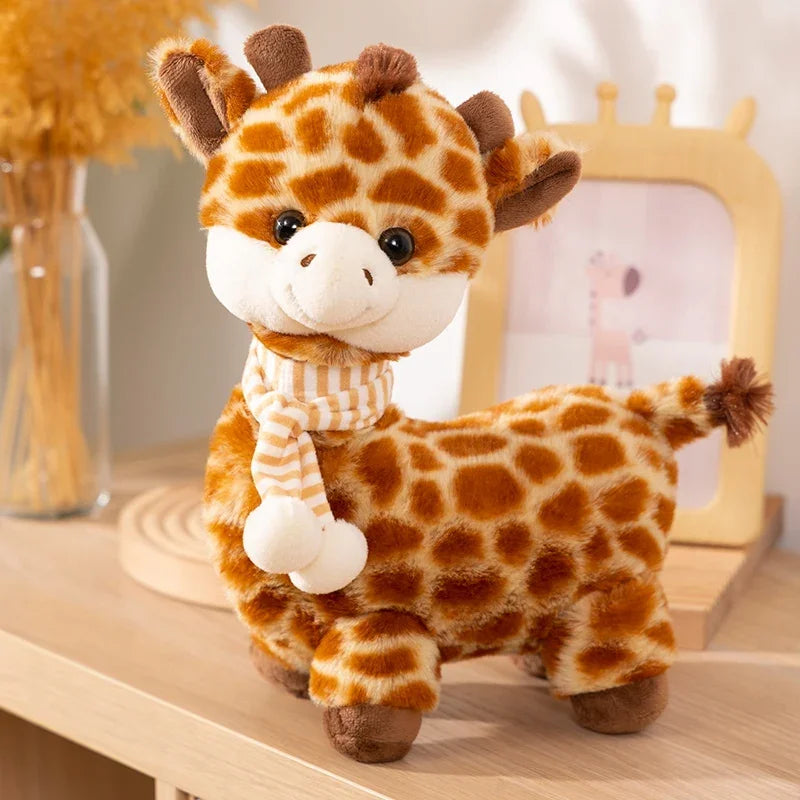 Giraffe Plush Toy Soft Plush Stuffed Animal Giraffe Doll Room Decoration Birthday Gift