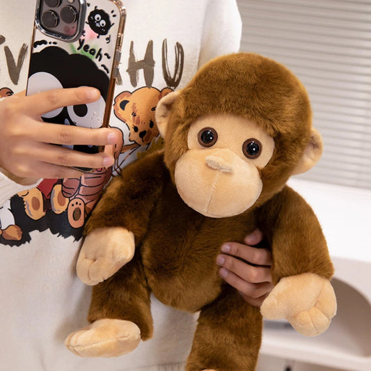 Monkey Doll Funny Plush Toys Soft Wild Animals Appease Doll Creative Birthday Gift