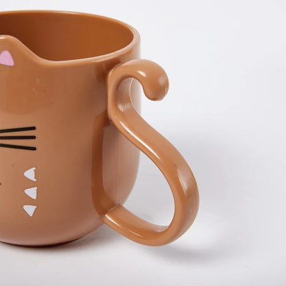 Cute Cat Mouthwash mug Toothbrush Cup Home Travel Cartoon Thickened Wash Cup