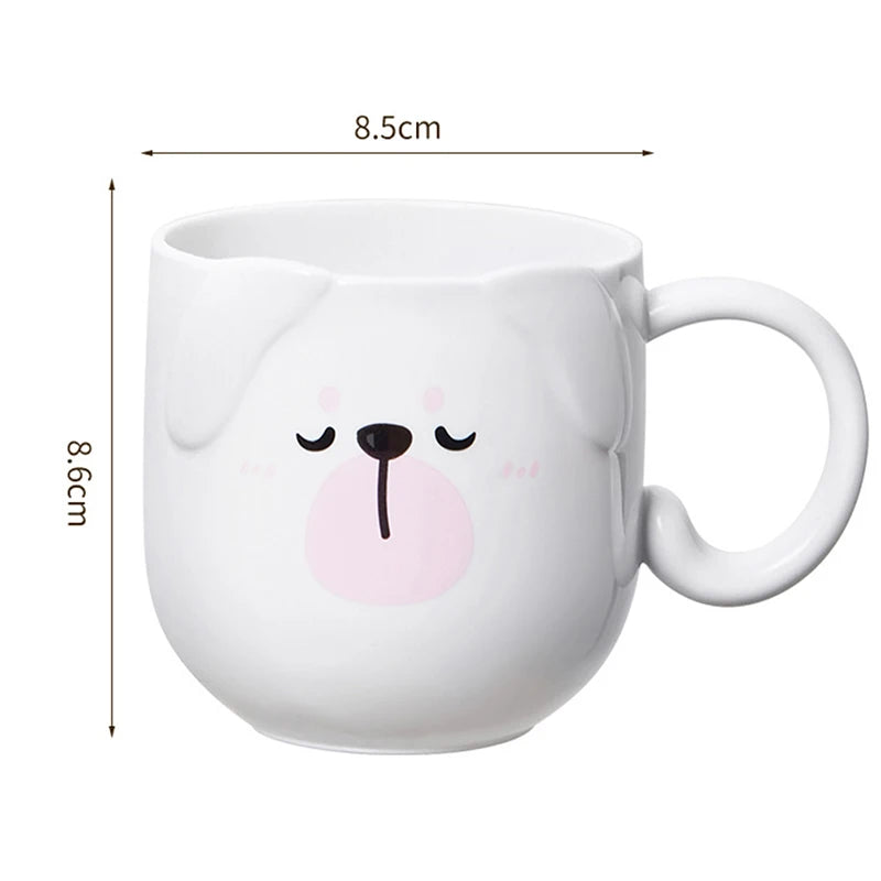 Cute Cat Mouthwash mug Toothbrush Cup Home Travel Cartoon Thickened Wash Cup