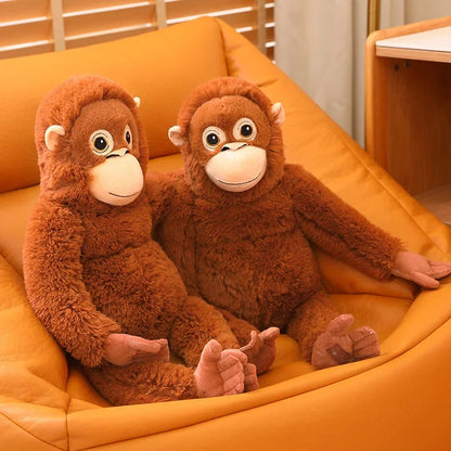 Cartoon Gorilla Plush Toy Chimpanzees Monkey Soft Stuffed Doll Backpack Car Bag Room Decor Kid Gift