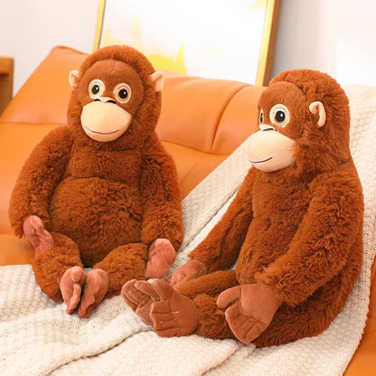 Cartoon Gorilla Plush Toy Chimpanzees Monkey Soft Stuffed Doll Backpack Car Bag Room Decor Kid Gift