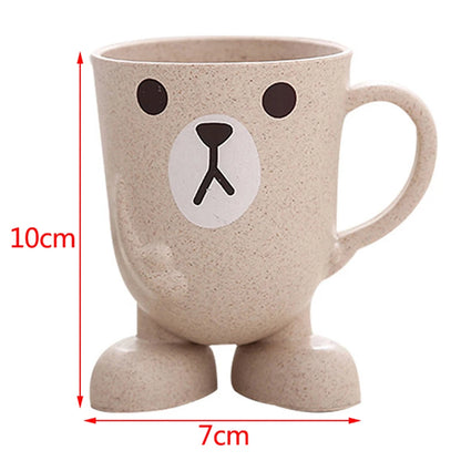 Cute Cat Mouthwash mug Toothbrush Cup Home Travel Cartoon Thickened Wash Cup