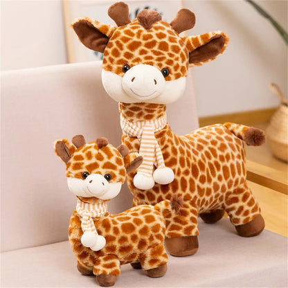 Giraffe Plush Toy Soft Plush Stuffed Animal Giraffe Doll Room Decoration Birthday Gift