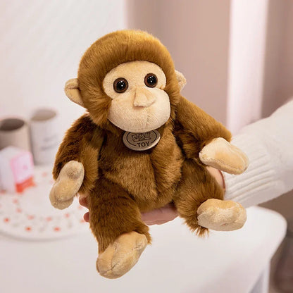 Monkey Doll Funny Plush Toys Soft Wild Animals Appease Doll Creative Birthday Gift