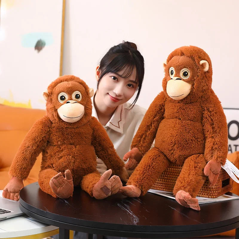 Cartoon Gorilla Plush Toy Chimpanzees Monkey Soft Stuffed Doll Backpack Car Bag Room Decor Kid Gift