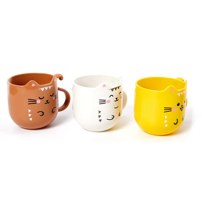 Cute Cat Mouthwash mug Toothbrush Cup Home Travel Cartoon Thickened Wash Cup