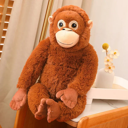 Cartoon Gorilla Plush Toy Chimpanzees Monkey Soft Stuffed Doll Backpack Car Bag Room Decor Kid Gift
