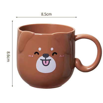 Cute Cat Mouthwash mug Toothbrush Cup Home Travel Cartoon Thickened Wash Cup