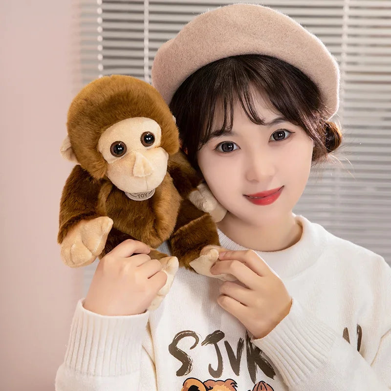 Monkey Doll Funny Plush Toys Soft Wild Animals Appease Doll Creative Birthday Gift