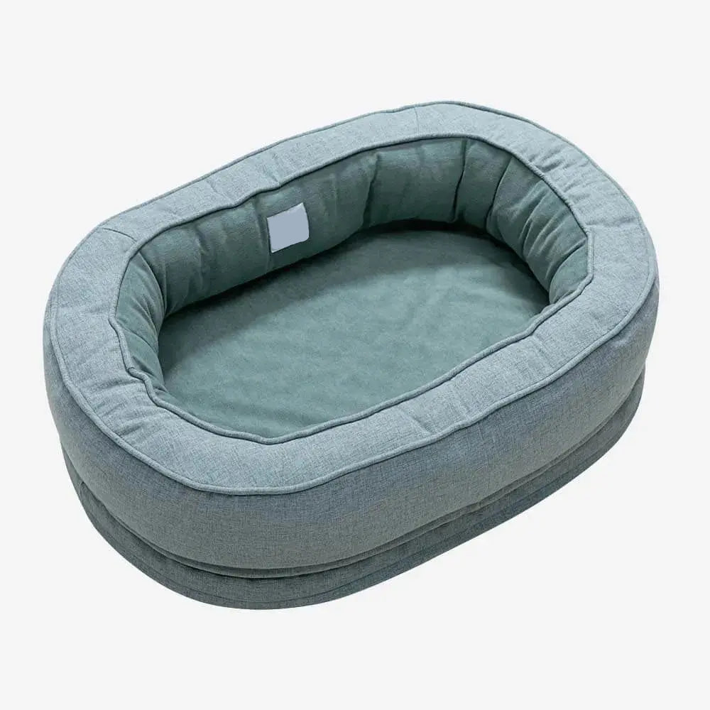 Orthopedic Calming Dog Bed – Washable Waterproof Donut Bed for Puppies & Large Dogs
