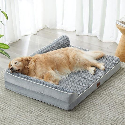 Orthopedic Memory Foam Dog Bed – Waterproof & Washable Sofa for Large Dogs (XL–3XL)