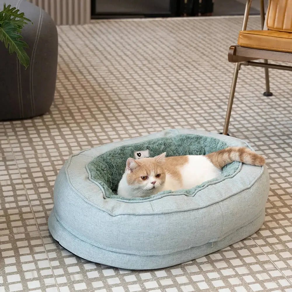 Orthopedic Calming Dog Bed – Washable Waterproof Donut Bed for Puppies & Large Dogs