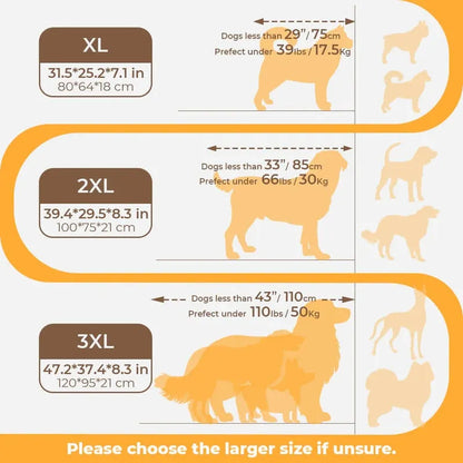 Large Orthopaedic Dog Bed | Thick, Supportive & Durable Cushion